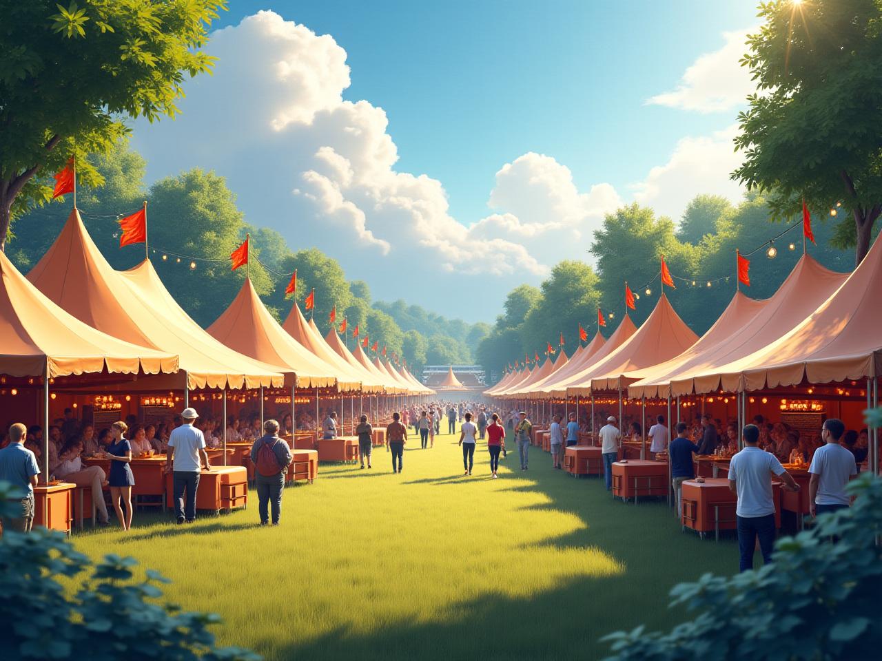 Outdoor Festival Event Setup